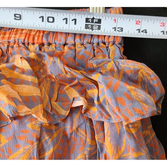 Jens Pirate Booty Garden Party Malia Floral Tiered Mini Skirt Sz S NWOT $189 - Picture 10 of 11